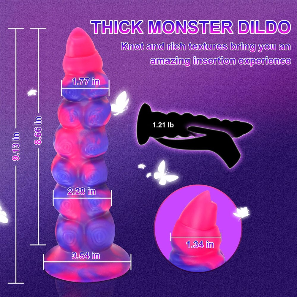 8.66‘’ Fantasy Monster Dildo Vibrator Thrusting Dildo Anal Beads Vibrator
