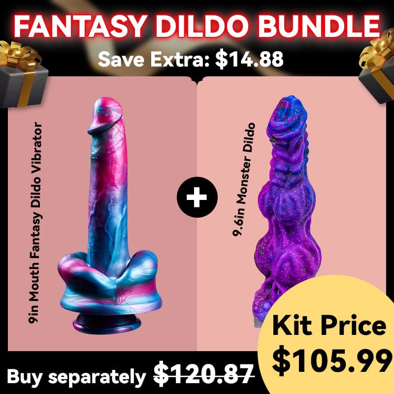 8.86‘’ Monster Dildo Fantasy Horse Dildo With 2 Big Knots And Strong Suction Cup