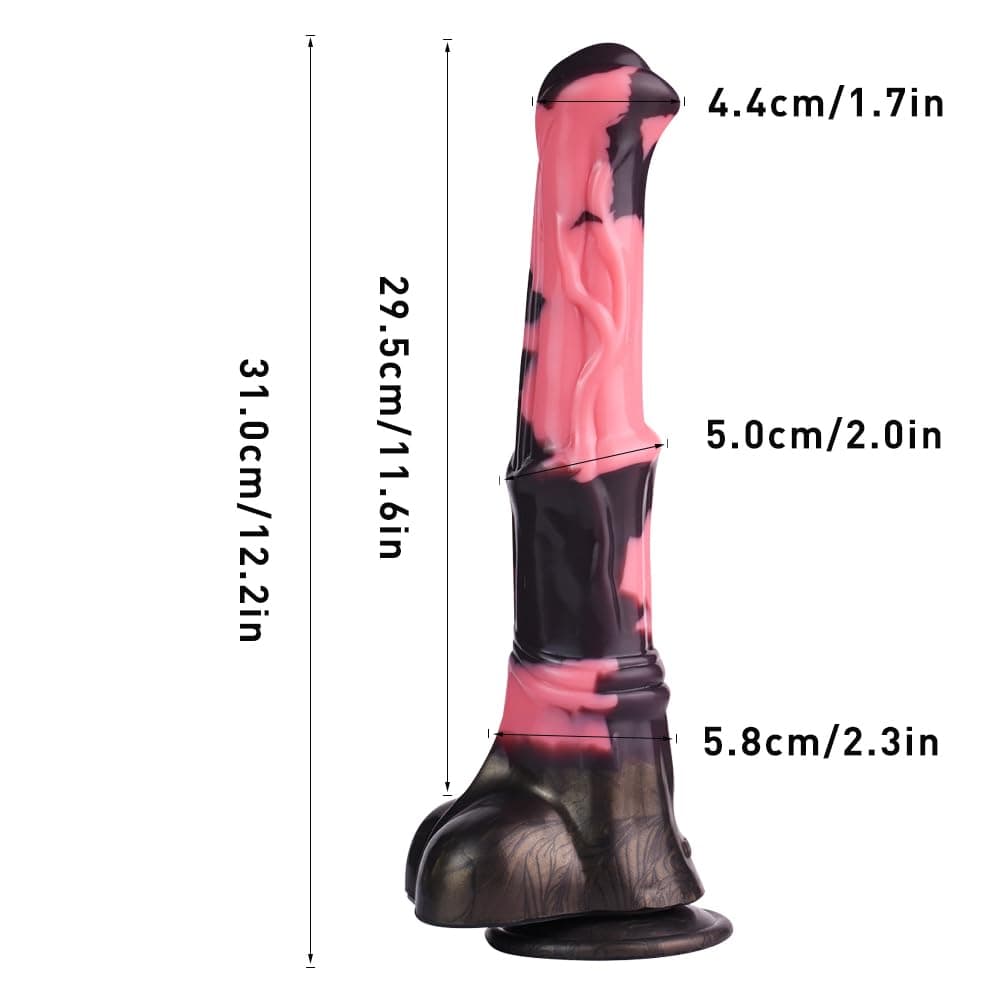 11.6‘’ Simulation Animal Penis Alexandre Dumas Silicone Dildo
