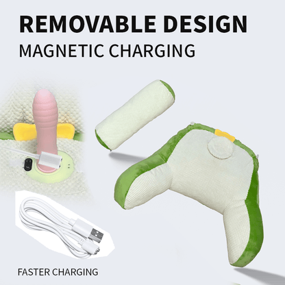 Pumpkin-shaped Pillow Style Thrusting Dildo Sex Machine Vibrator