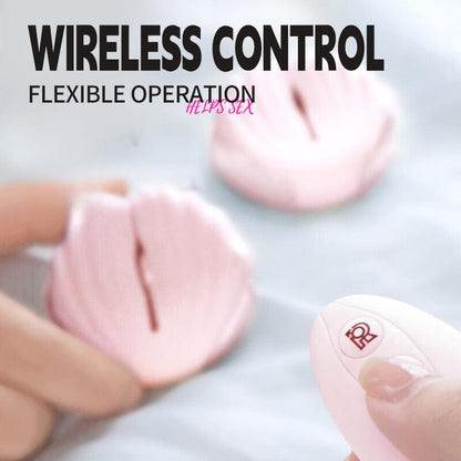 Roomfun Shell SM Electric Shock Nipple Clamp Vibration Massager Remote Control