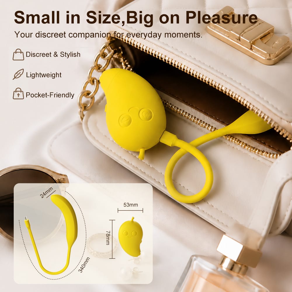 Cute Mango-Shaped Triple Function Sucking Vibrator