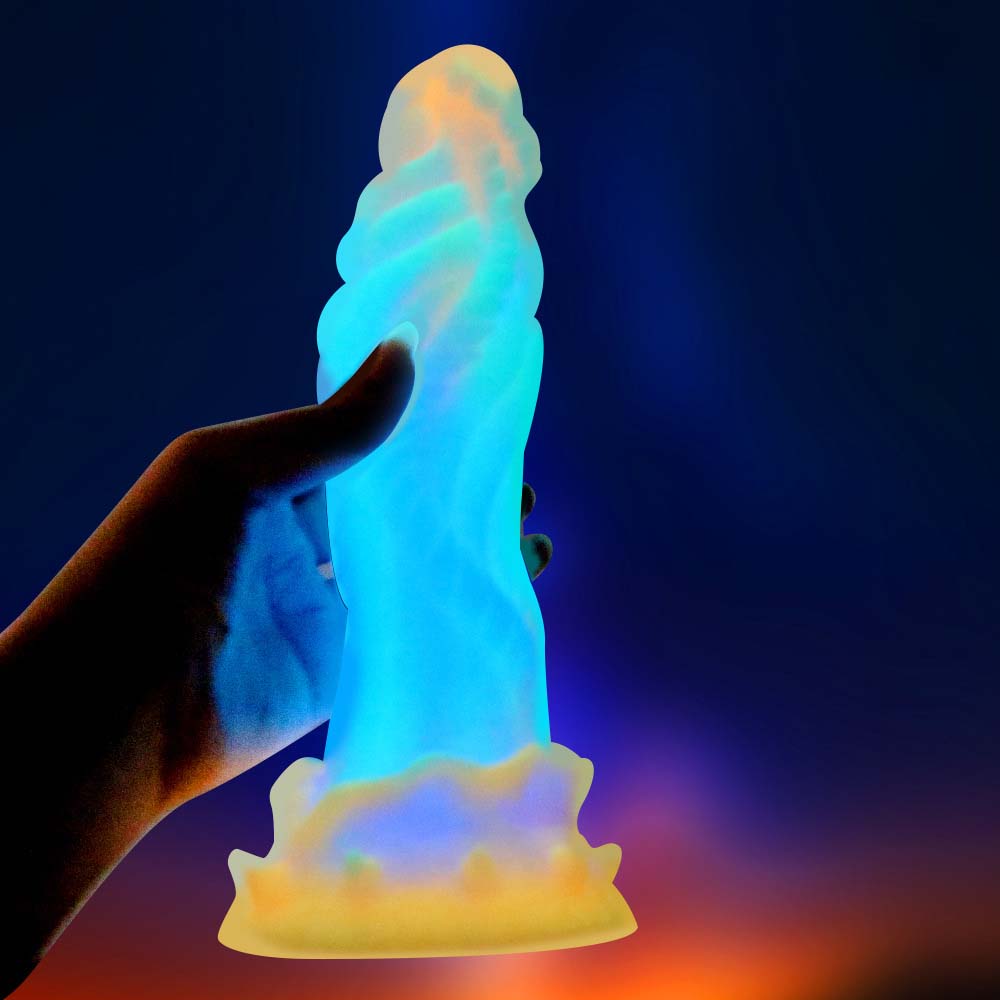 9.05‘’ Fluorescent Silicone Butt Plug Dildo