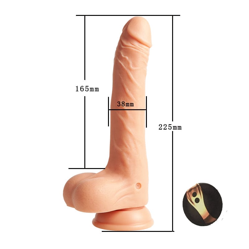 6.49‘’ Lurevibe - Telescopic Swing 8 Frequency Vibration Wireless Remote Control Waterproof Dildo