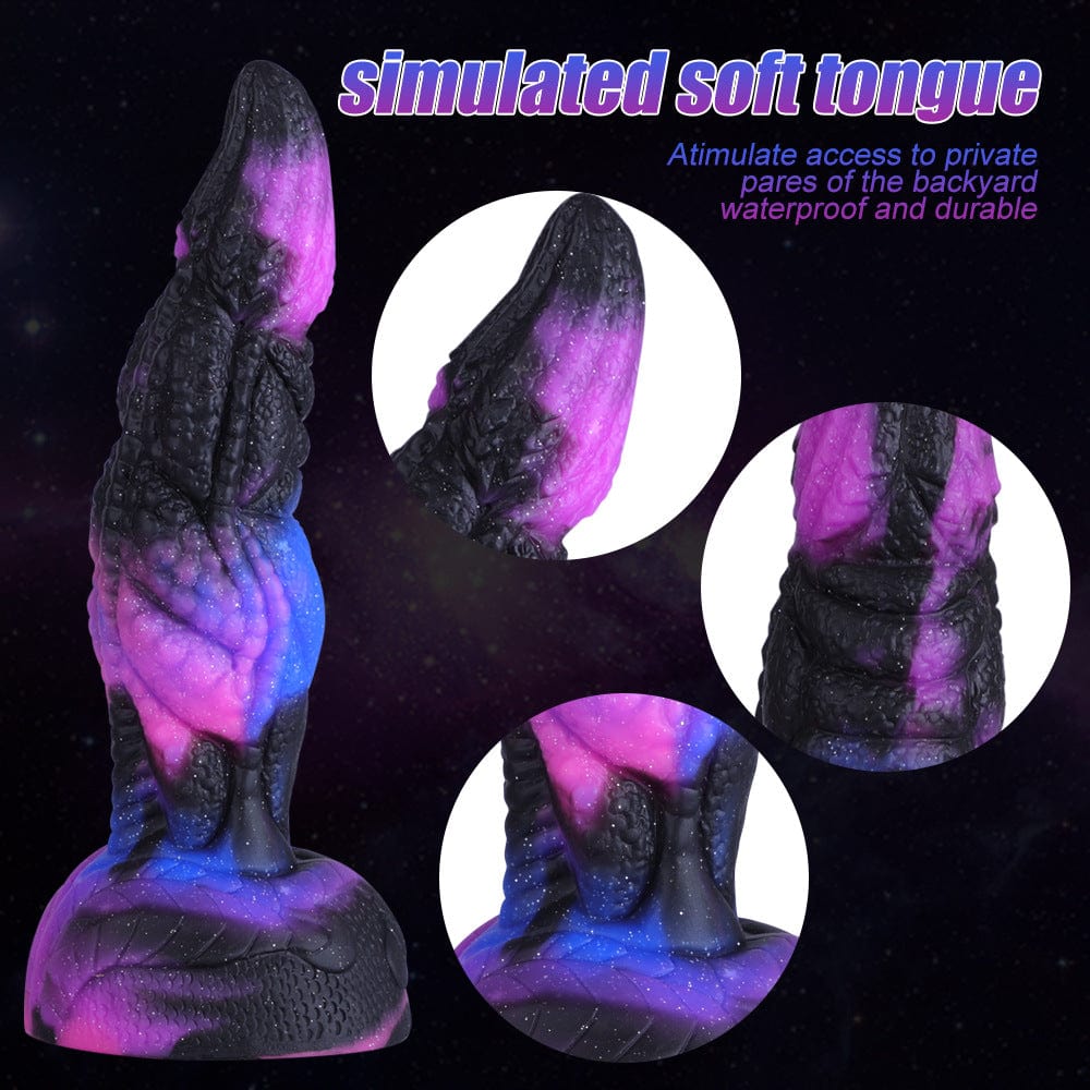8.07‘’ Starry Dark Purple Special-Shaped Artificial Dildo