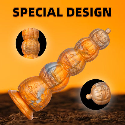 7.87”-11.02“ Halloween Pumpkin Head Skull Butt Plug