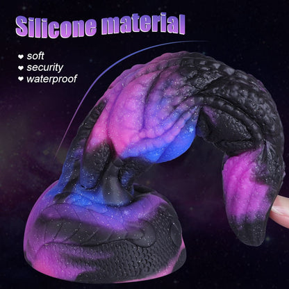 8.07‘’ Starry Dark Purple Special-Shaped Artificial Dildo