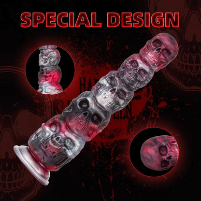 7.87”-11.02“ Halloween Pumpkin Head Skull Butt Plug