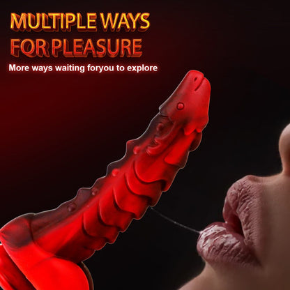 7.2‘’ Faucet Soft Silicone Mixed Color Artificial Dildo