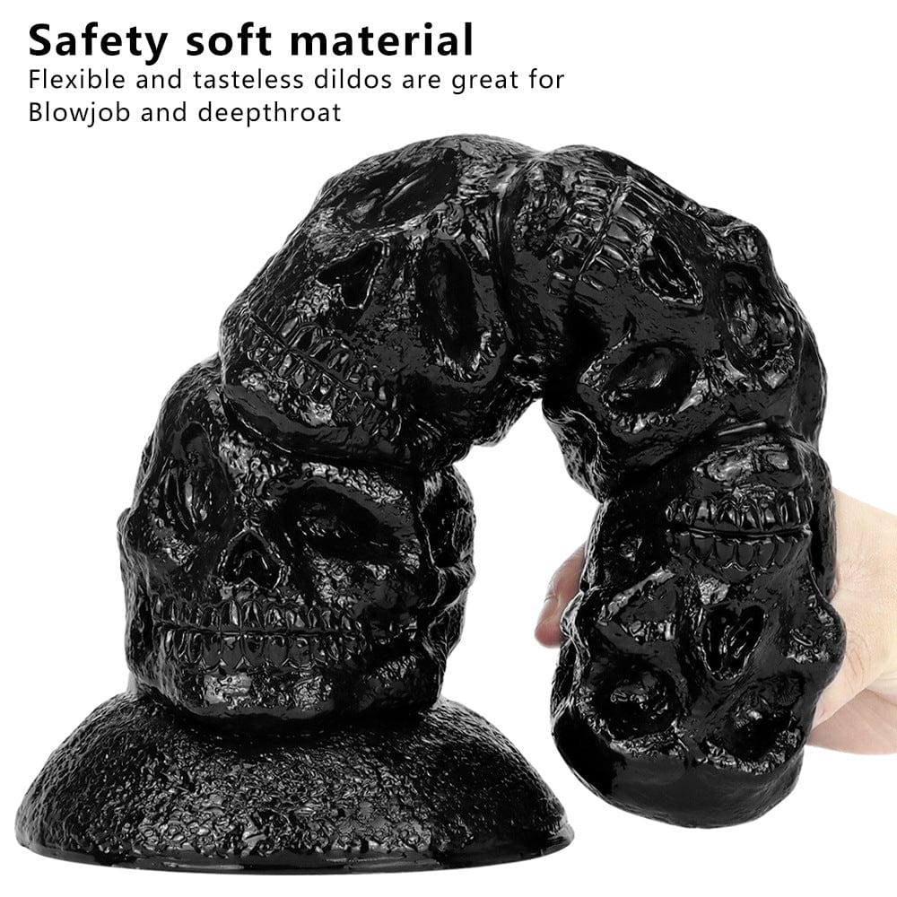 14.37‘’ Skull Giant Butt Plug Huge Dildo
