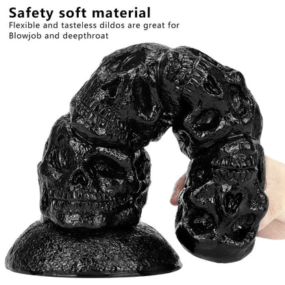14.37‘’ Skull Giant Butt Plug Huge Dildo