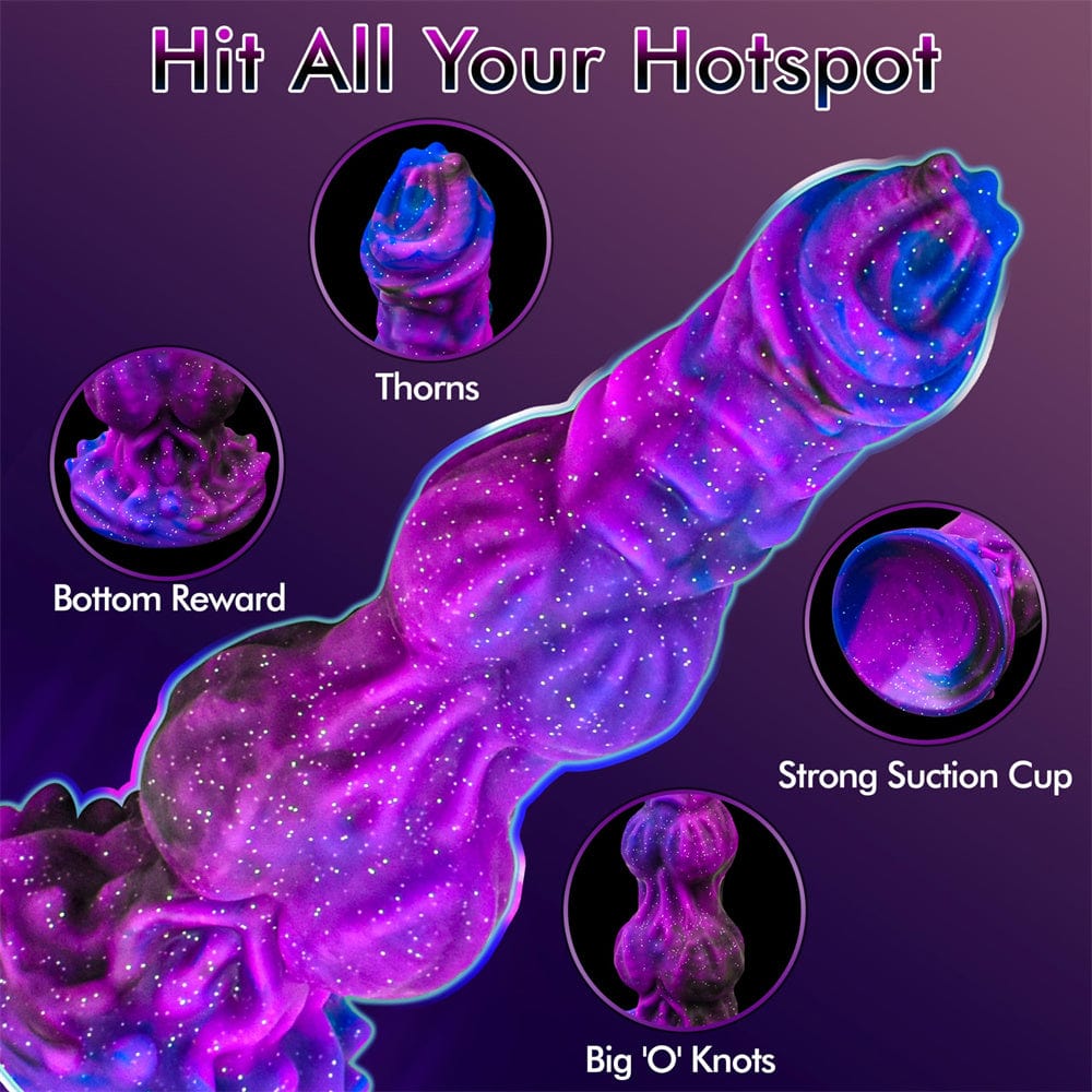 8.86‘’ Monster Dildo Fantasy Horse Dildo With 2 Big Knots And Strong Suction Cup