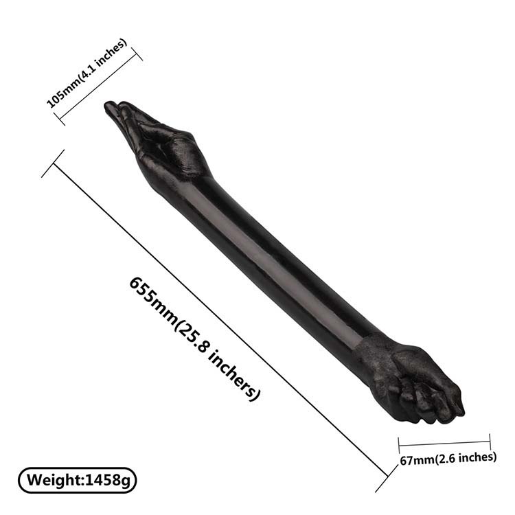 25.8‘’ Fisting Hand Dildo | Double Side Black Dildos for Men