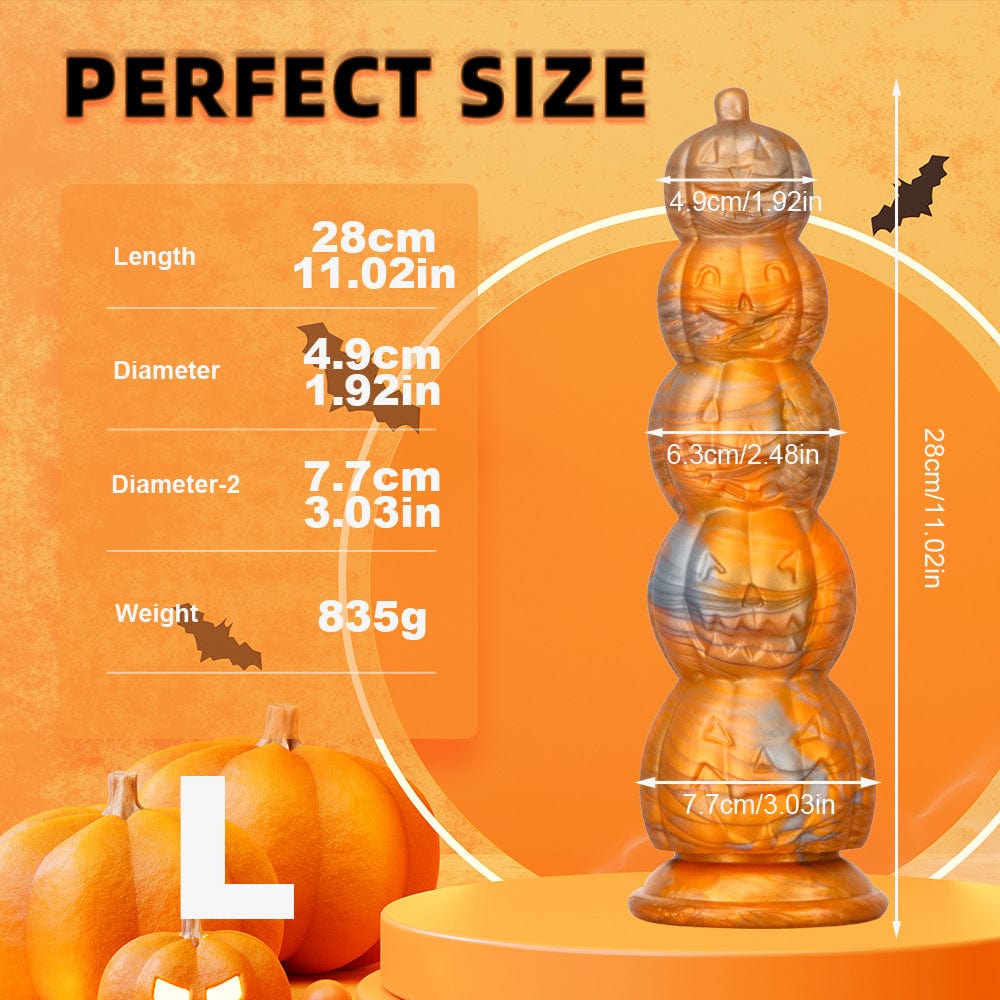 7.87”-11.02“ Halloween Pumpkin Head Skull Butt Plug
