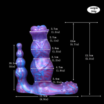 4.7‘’ 10 Frequency Vibration Simulation Wireless Remote Control Electric Dildo