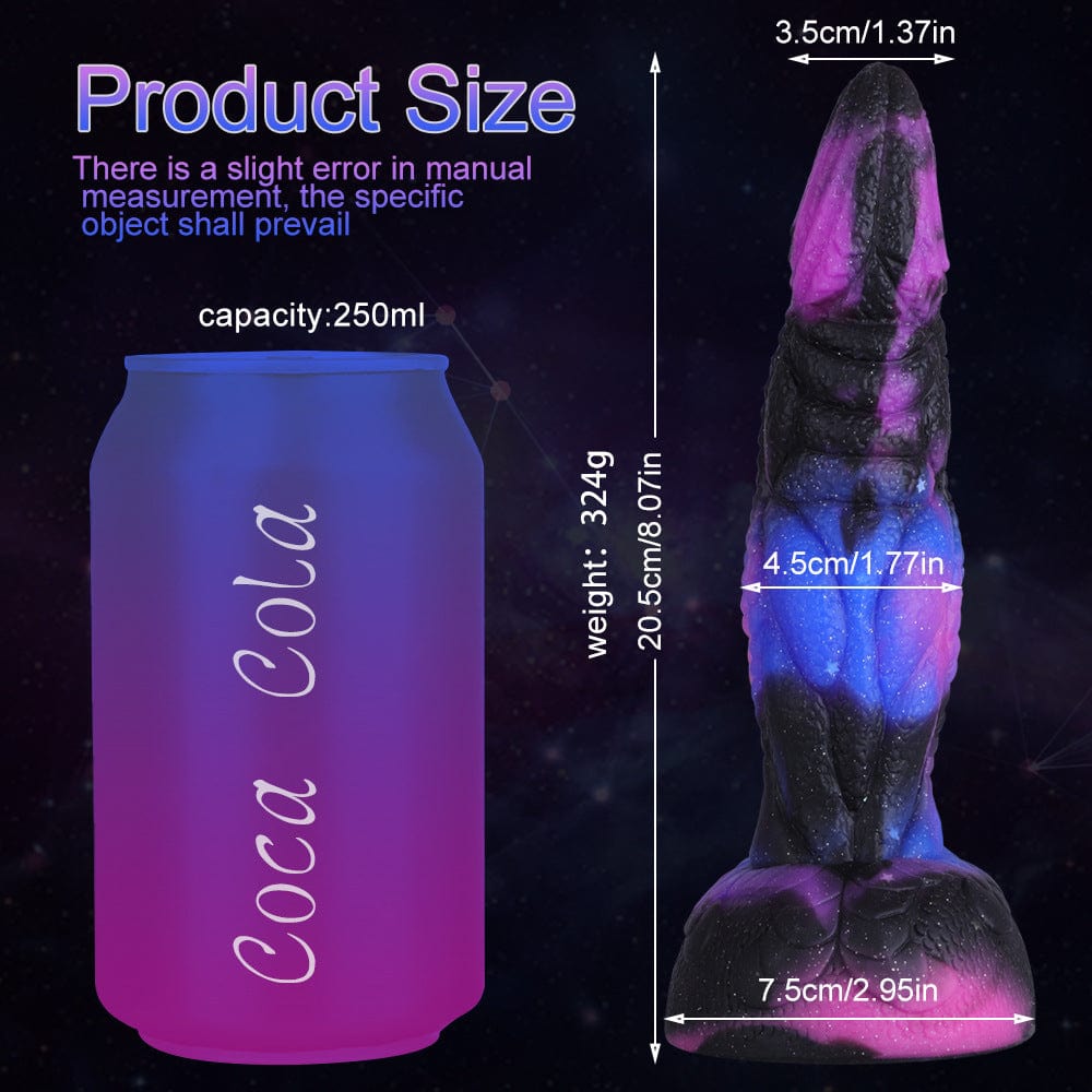 8.07‘’ Starry Dark Purple Special-Shaped Artificial Dildo
