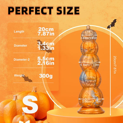 7.87”-11.02“ Halloween Pumpkin Head Skull Butt Plug