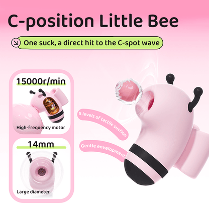 Honey Bee Buzzing Garden Clitoral Sucker & G-Spot Vibrator Duo Set