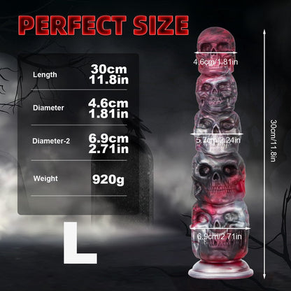 7.87”-11.02“ Halloween Pumpkin Head Skull Butt Plug