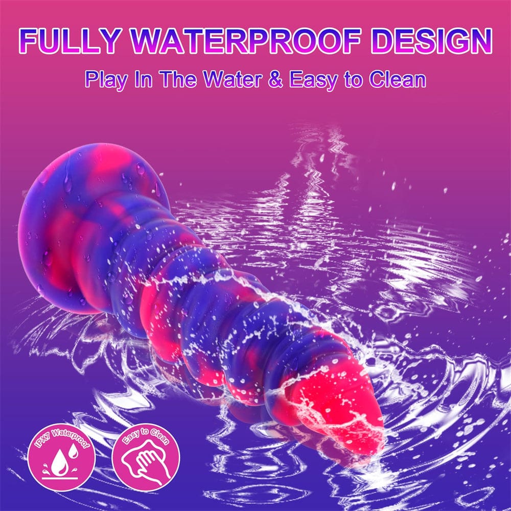 8.66‘’ Fantasy Monster Dildo Vibrator Thrusting Dildo Anal Beads Vibrator
