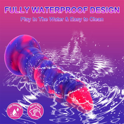 8.66‘’ Fantasy Monster Dildo Vibrator Thrusting Dildo Anal Beads Vibrator