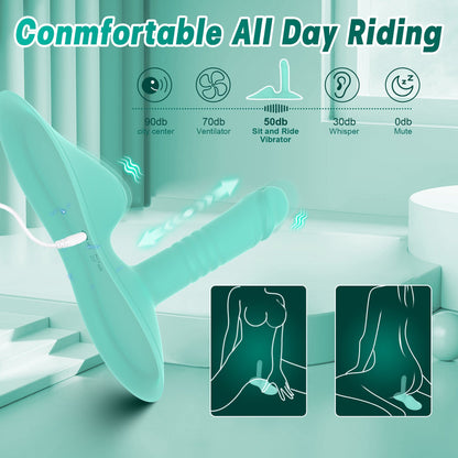 Upgraded Riding-Style Cushion Thrusting G Spot Vibrator With APP