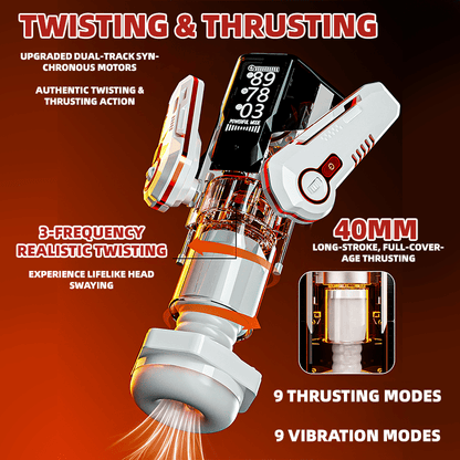 Breaking Dawn Mech Automatic Rotating Telescopic Heating Male Masturbator