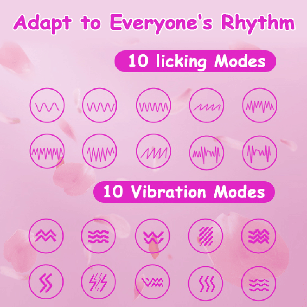 Lurevibe - Rose Toy Vibrator For Wome Clitoral Tongue Licking Vibrator
