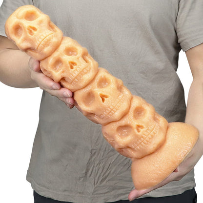 14.37‘’ Skull Giant Butt Plug Huge Dildo
