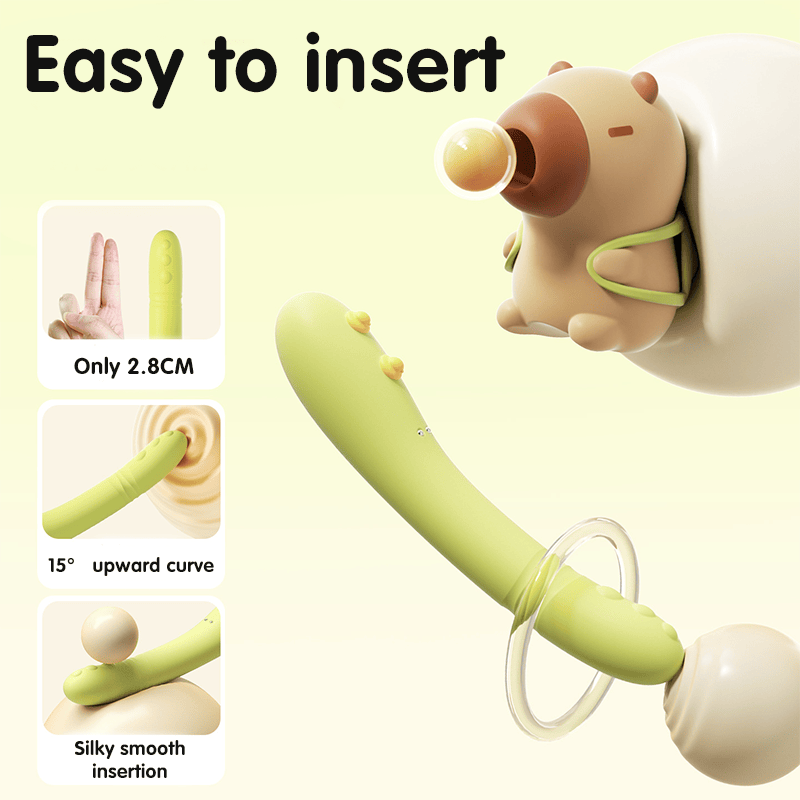 Spring Pipi Separable Vibrating Rod Insertable Telescopic Suction Vibrator