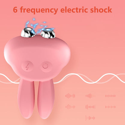 Lurevibe - Electric Shock Rabbit Vibrator Cute Shaped Nipple Massager Clitoris Stimulator