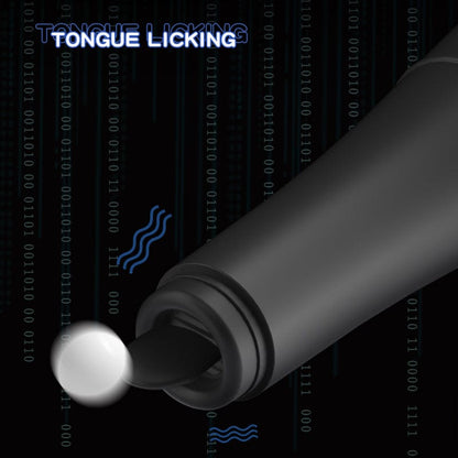 7.48‘’ Baseball - Automatic Telescopic Dildo With Tongue Licking And Heating Function
