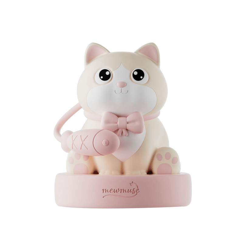 MEWMUSE PIPPA MIAO Cute Cat-Shaped Suction & G-Spot Vibrator Desk Toy Design
