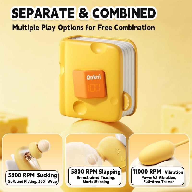 Cheese Pie Clitoral Suction & Vibration Massager