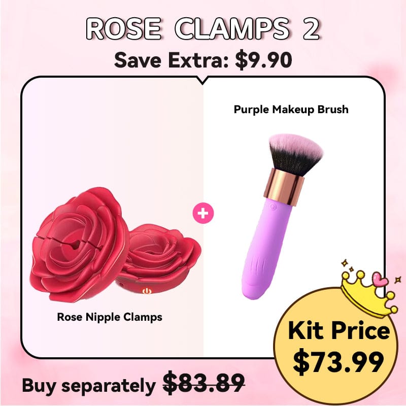 Rose Nipple Clamps Vibrator Sex Toys Remote Control Sex Toy
