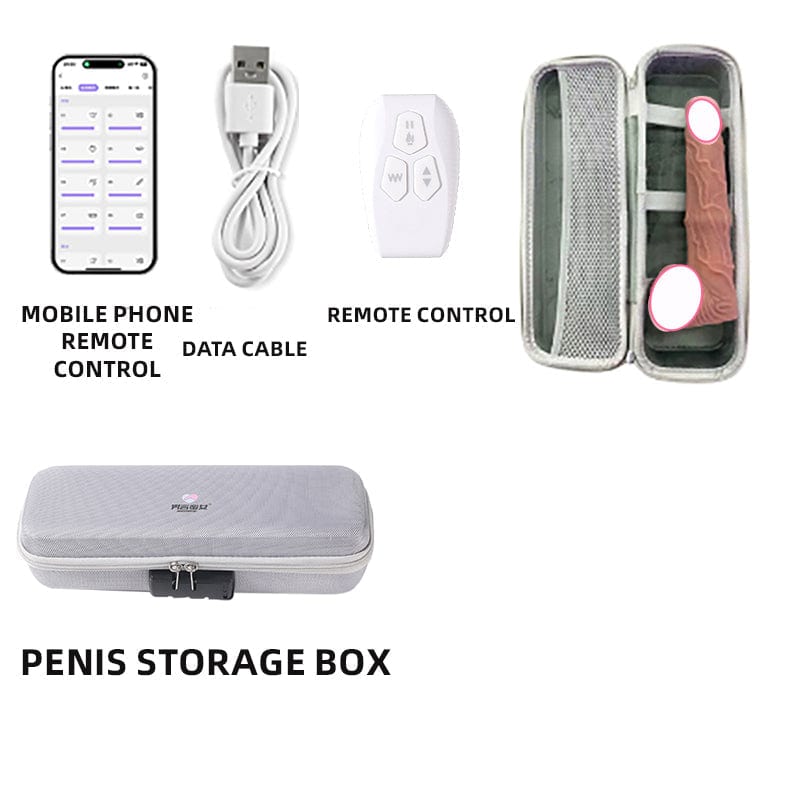Upgraded Fun Plush Toys Thrusting Dildo Machine Sex Toy