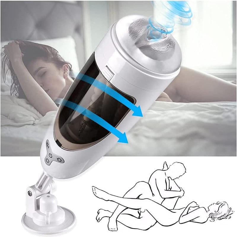 Lurevibe - 5-Frequency Suction 10-Frequency Rotation Male Masturbator
