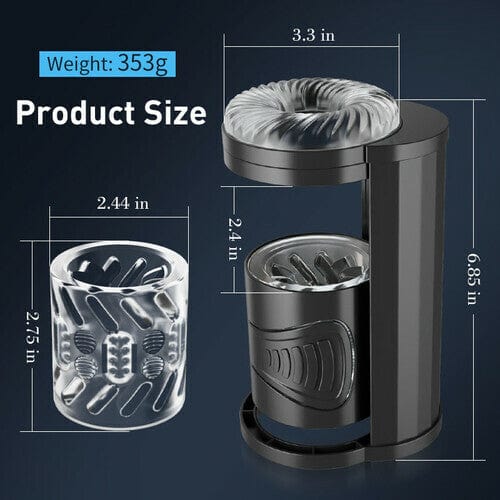 Piston-Style Manual Thrusting Detachable Male Masturbator