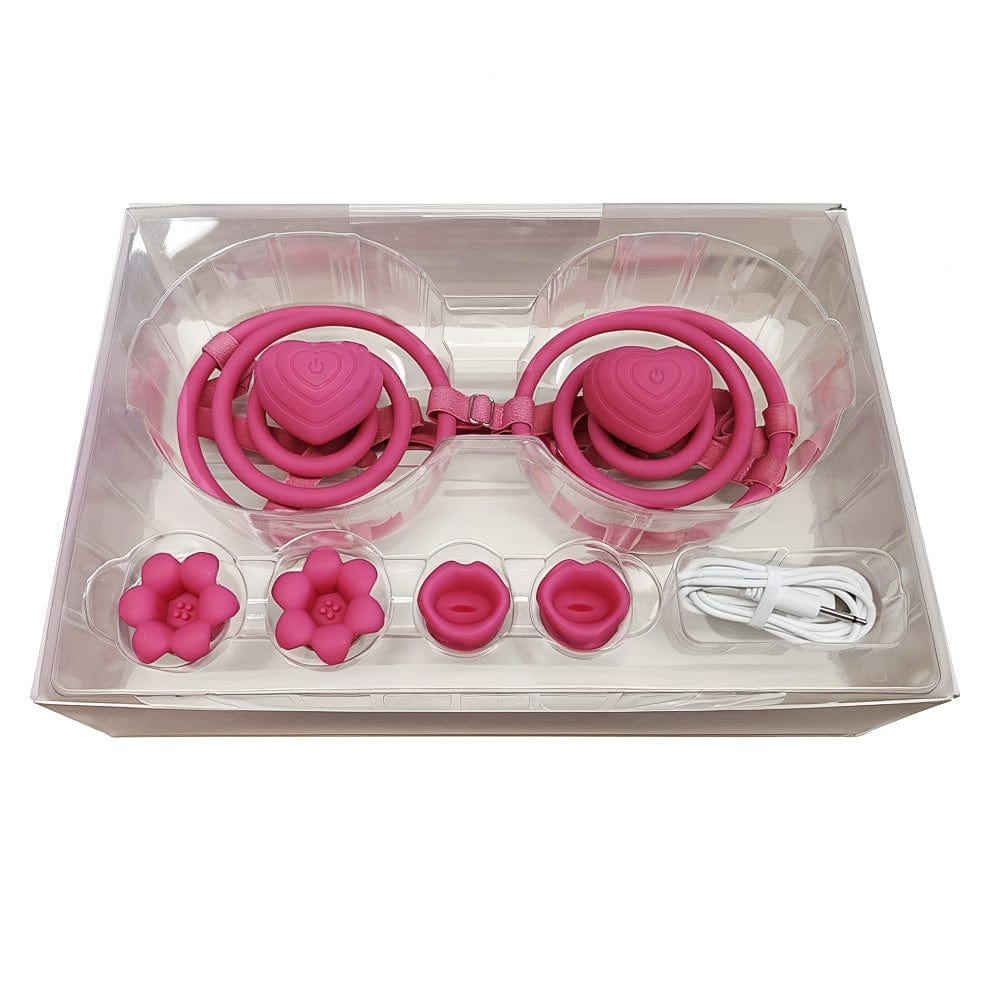 Wearable Vibrating Bra Nipple Clamps for A-D Cups