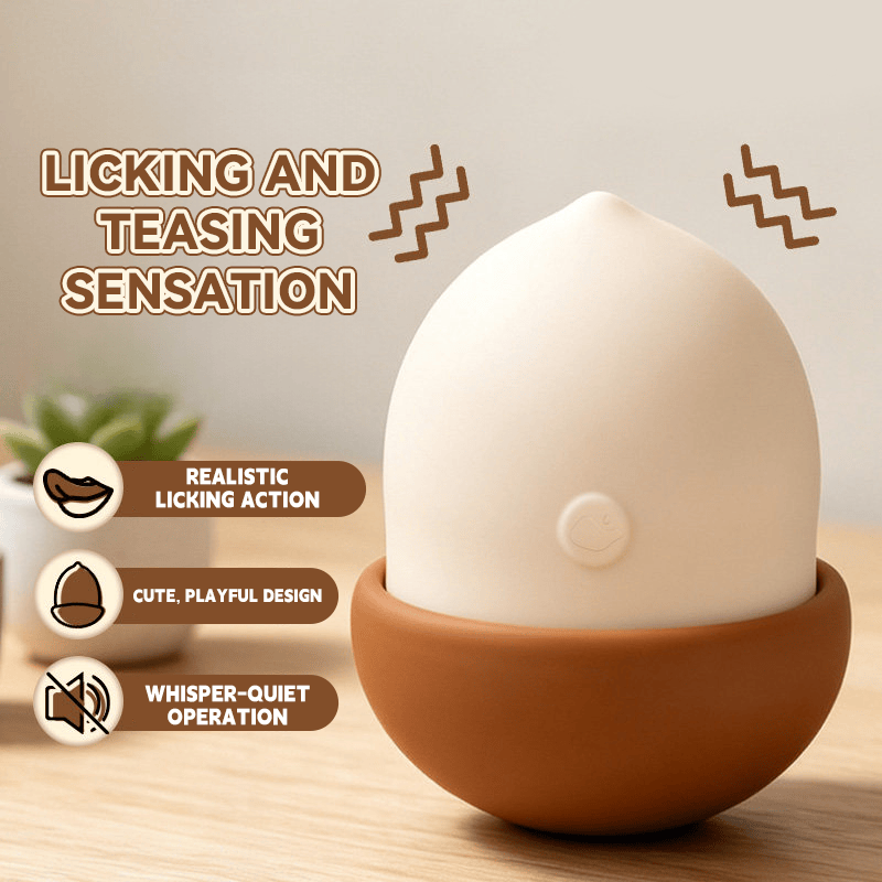 Soft Island Little Licking Acorn Tongue Vibrator