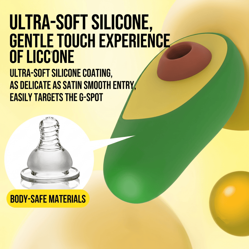 Avocado-Shaped Clitoral Sucker Stimulator Vibrator