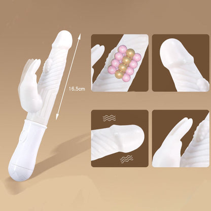 Lurevibe - Blissful Rabbit Bead Stick Vibrating Stick Masturbation Massager