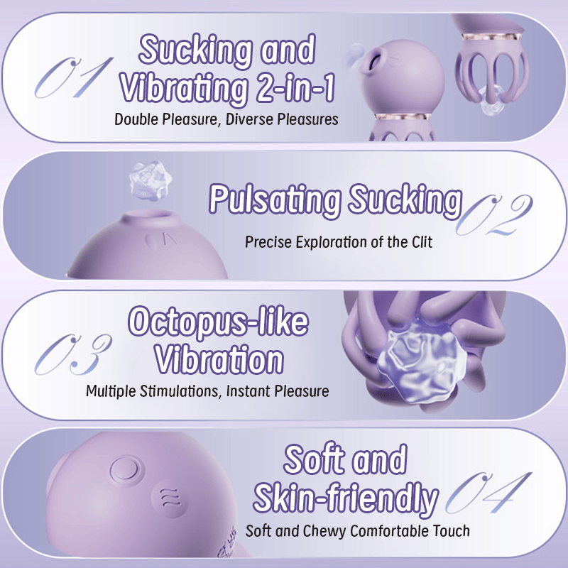 Octopus Baby 2-in-1 Suction & Vibrating Clitoral Stimulator