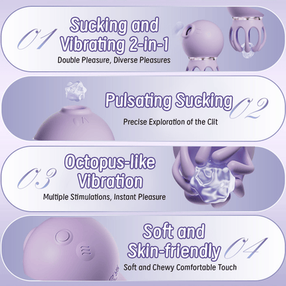 Octopus Baby 2-in-1 Suction & Vibrating Clitoral Stimulator