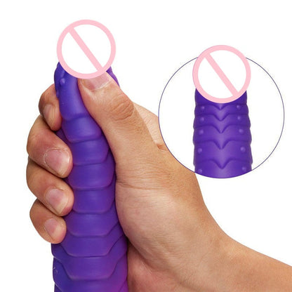 6.3‘’ Lurevibe - Telescopic Dildo Silicone Realistic Big Fake Penis Dildo Vibrator