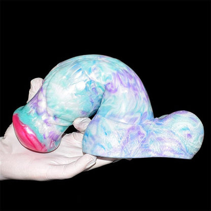 7.48‘’ Colorful Soft Mushroom Head Silicone Artificial Dildo