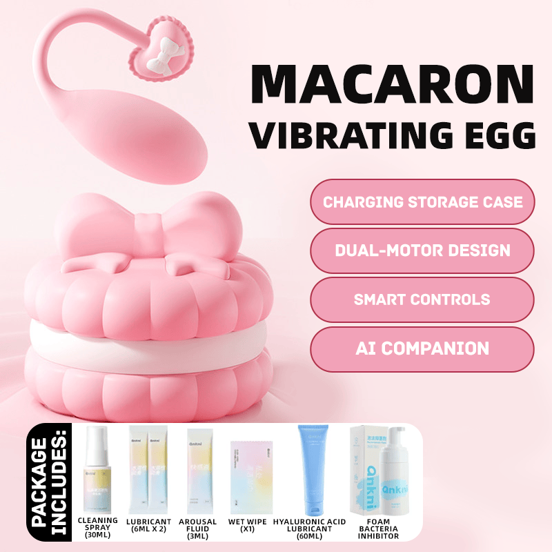Pink Macaron 10 Modes Egg Vibrator