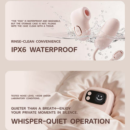 Foldable Smart Suction & Vibrating Egg Set