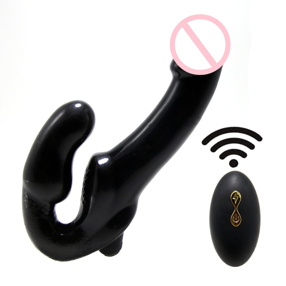 9.65‘’ 10 Frequency Vibrating Remote Control Double Ended Wearable Dildo