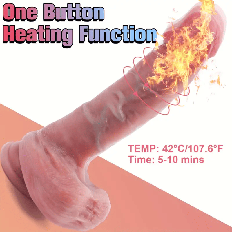8.66‘’ Cobra 10 Vibrating Realistic Thrusting & Heating Dildo